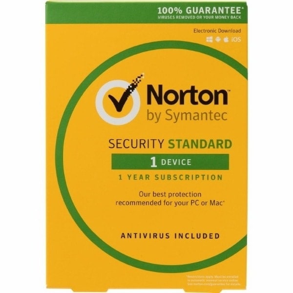 symantec norton security standard 1 device 1yr subscription