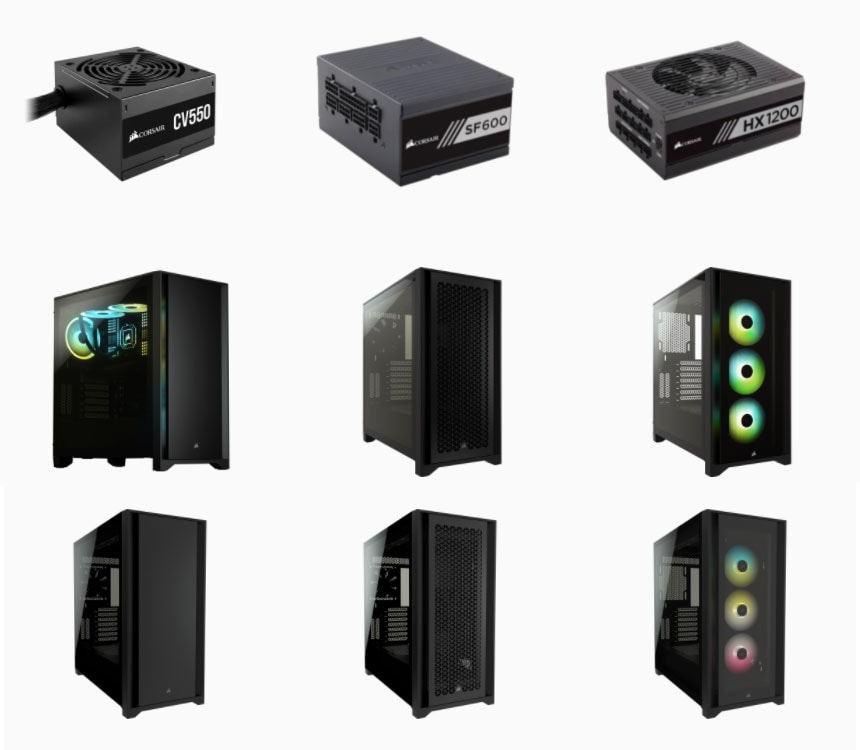 Corsair Cases and Power Supplies